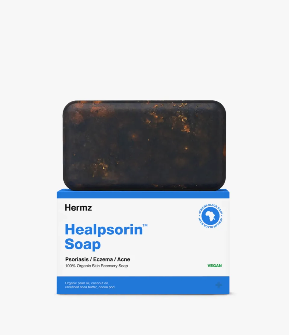 Healpsorin Soap, czarne mydło afrykańskie na łuszczycę i trądzik, 100 g