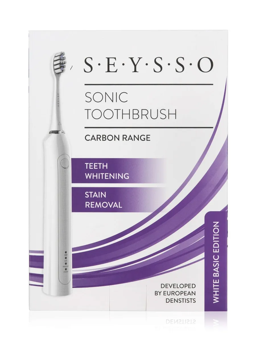 Seysso Carbon Basic White, szczoteczka soniczna, 1 sztuka