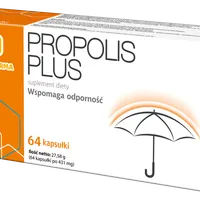 Propolis Plus, suplement diety, kapsułki miękkie, 64 sztuki