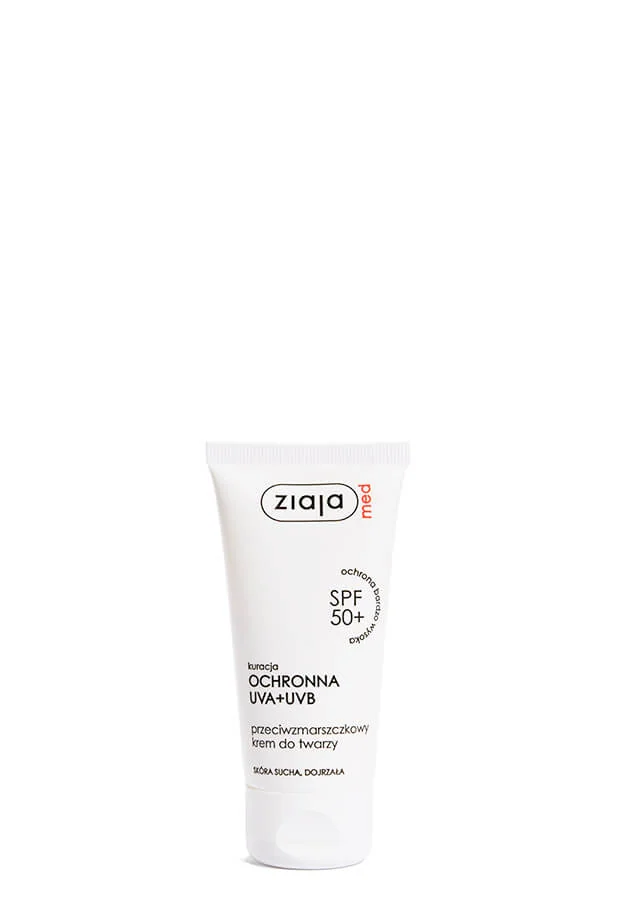 Ziaja Med Kuracja Ochronna przeciwzmarszczkowy krem do cery suchej i dojrzałej SPF 50+, 50 ml
