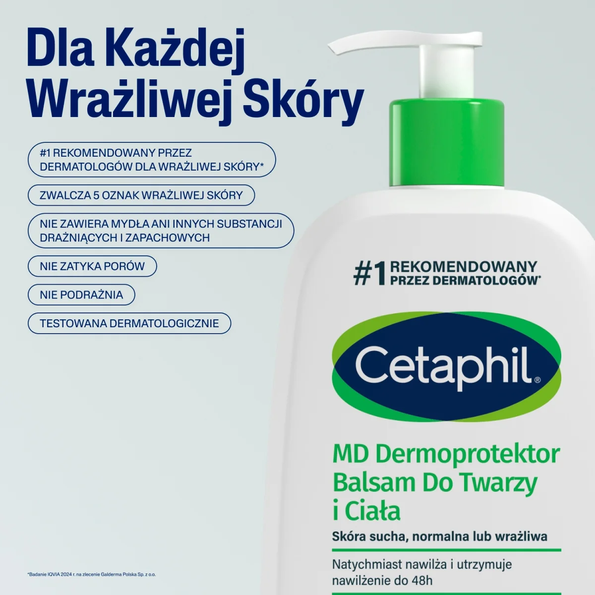 Cetaphil MD Dermoprotektor Balsam do twarzy i ciała, 236 ml + pompka