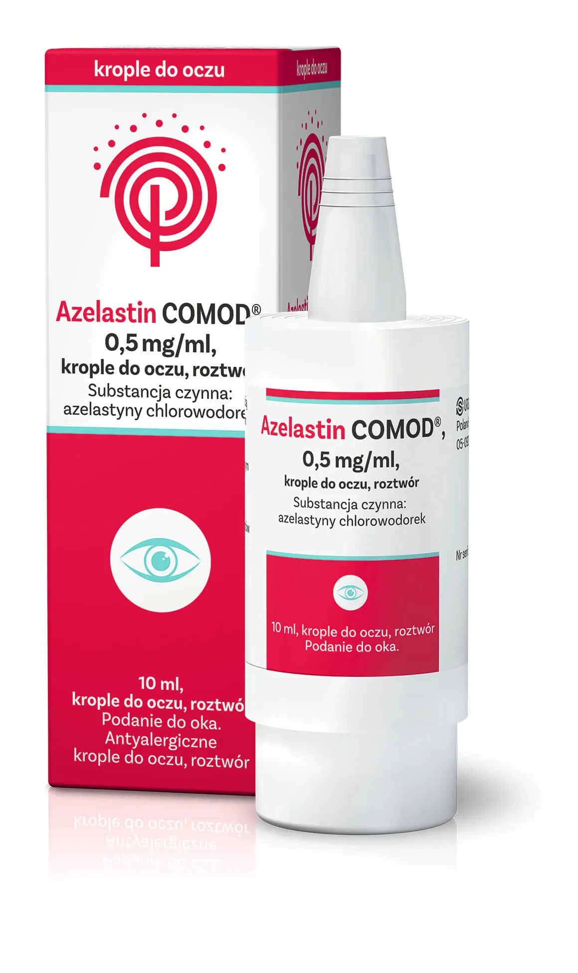 Azelastin Comod, 0,5 mg/ml, krople do oczu, roztwór, 10 ml