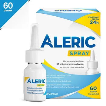 Aleric Spray, 50 mcg/d, aerozol do nosa, zawiesina, 60 dawek 