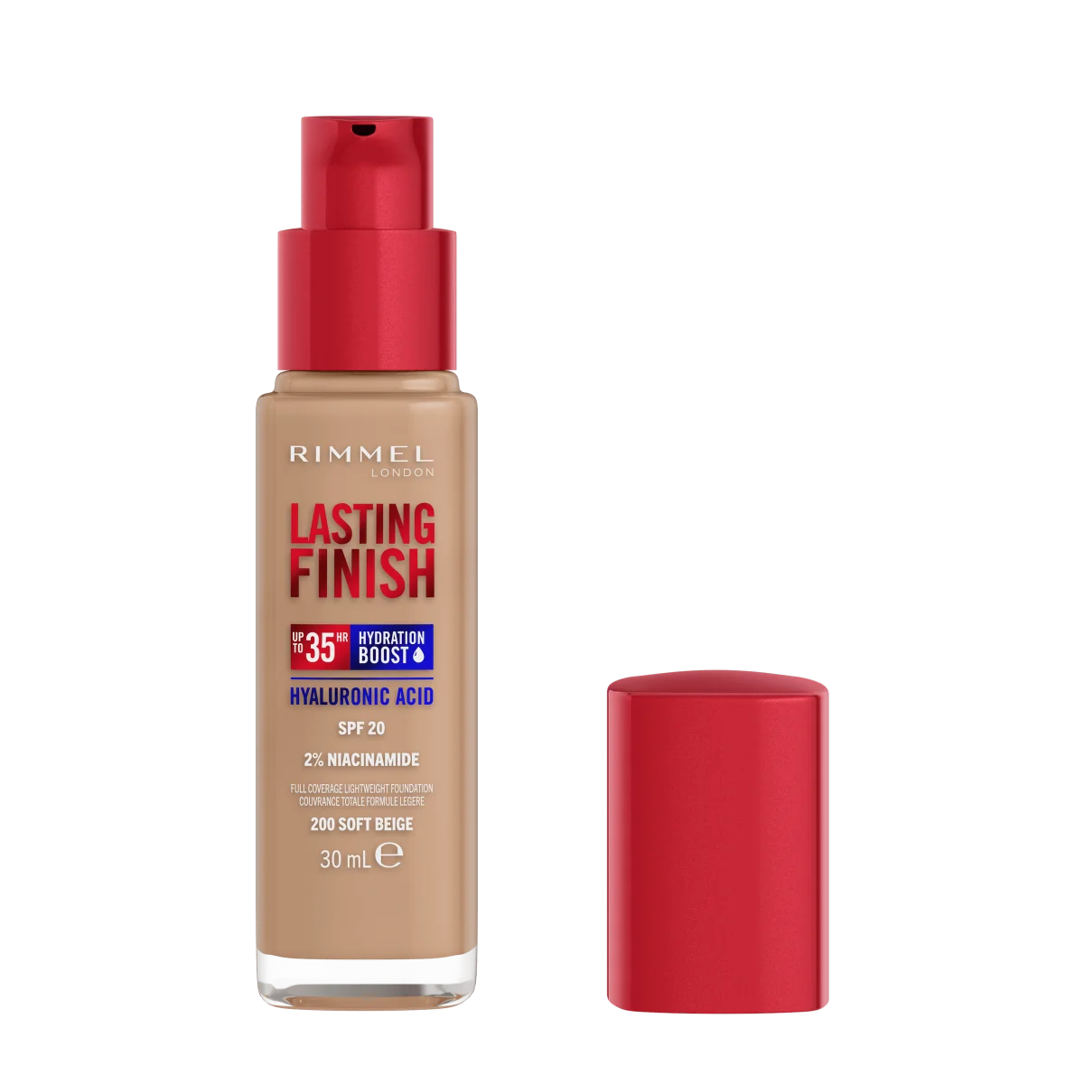 Rimmel Lasting Finish Foundation Podkład do twarzy nr 200 Soft Beige, 30 ml