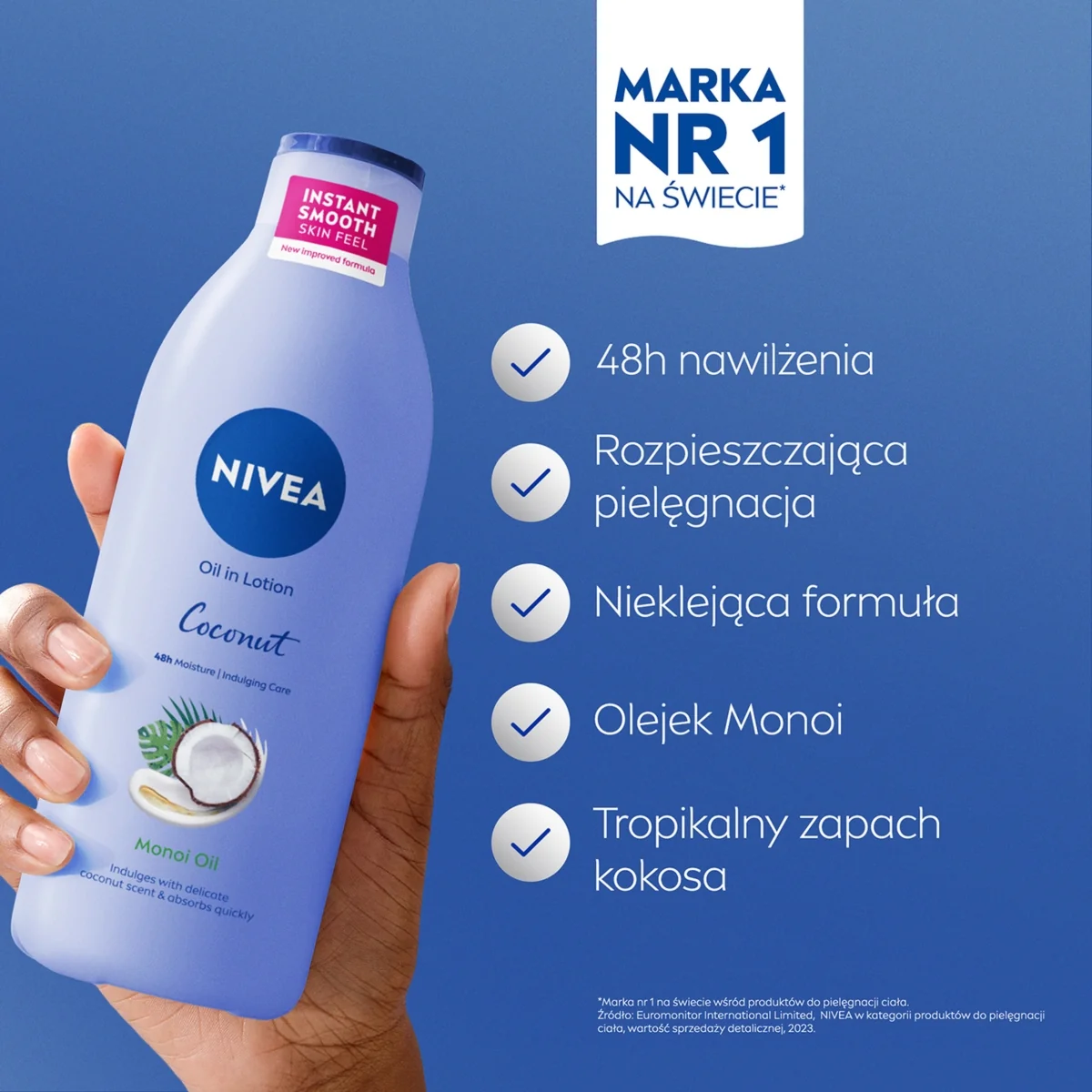 Nivea olejek w balsamie Kokos i Olejek Monoi, 400 ml