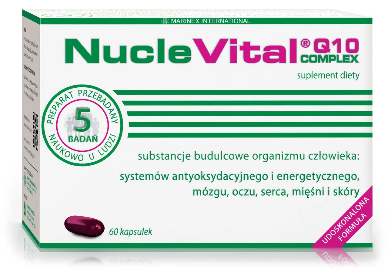 NucleVital Q10 complex, suplementy diety, 60 kapsułek