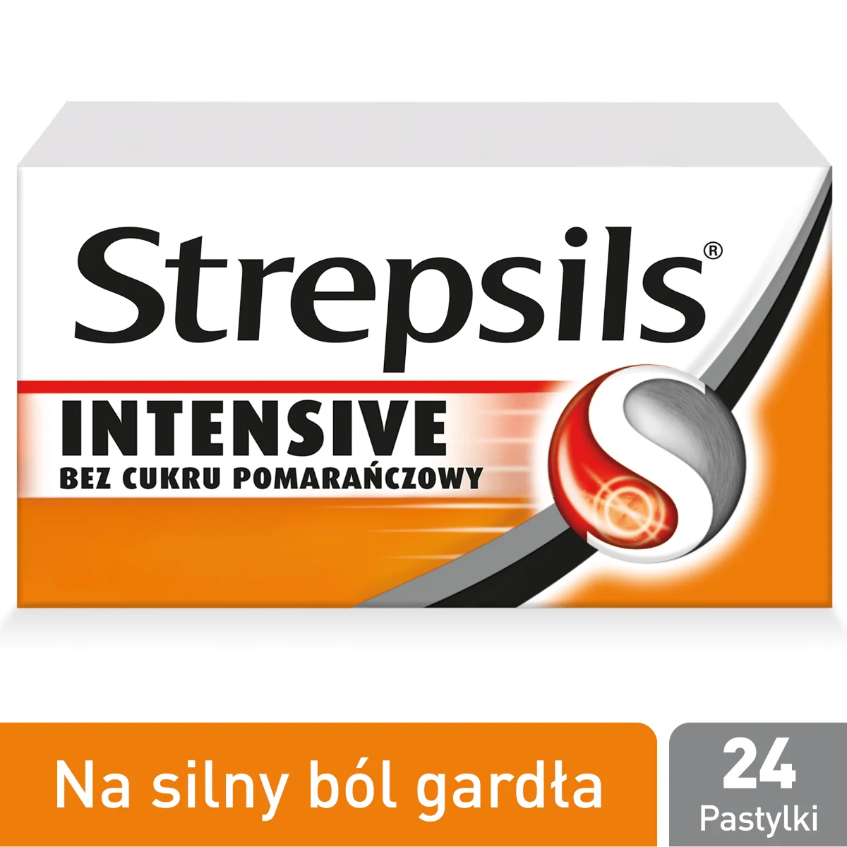Strepsils Intensive 8,75 mg, bez cukru, smak pomarańczowy