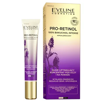 Eveline Cosmetics Organic Pro-Retinol 100% Bakuchiol liftingujący koncentrat pod oczy, 50 ml 