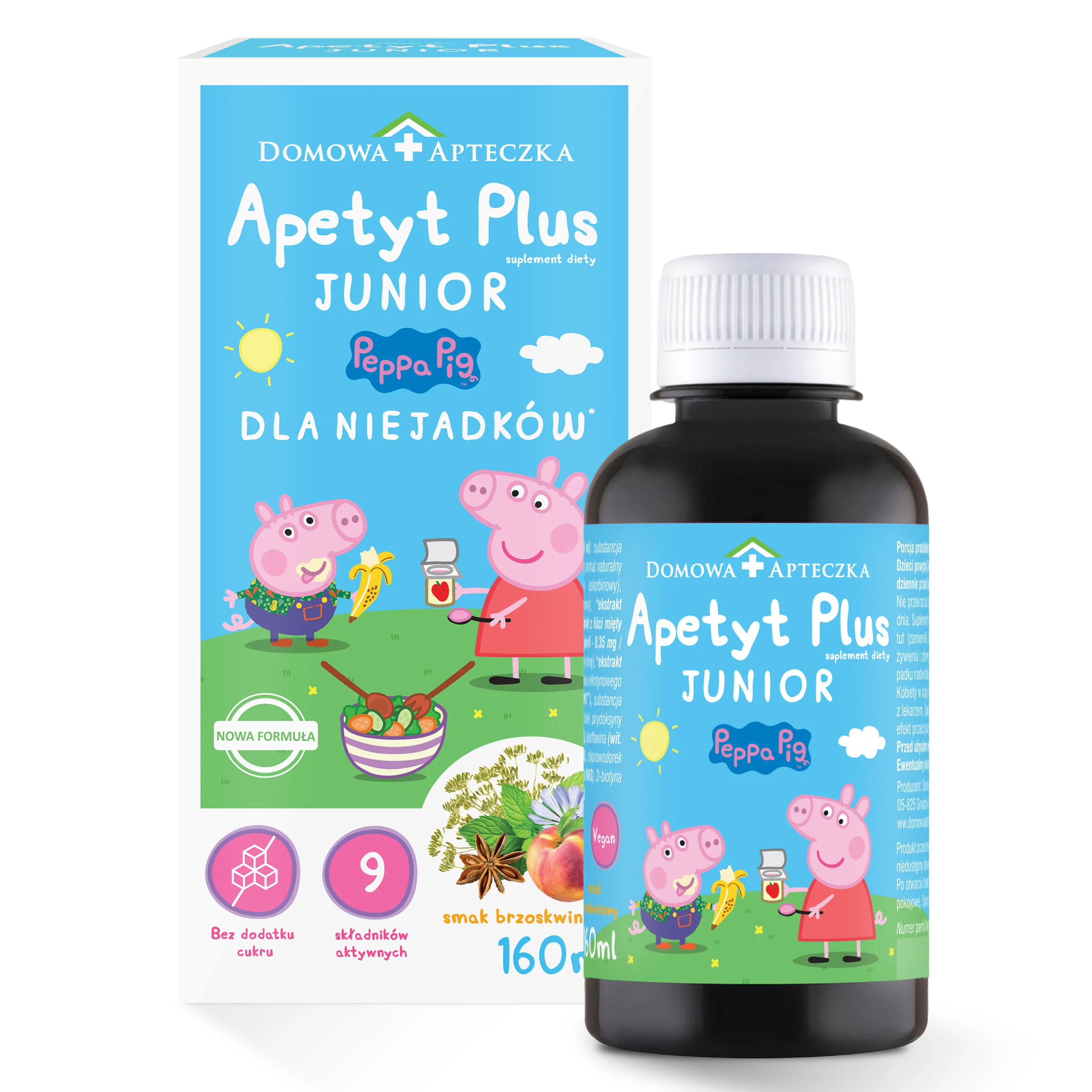 Domowa Apteczka Peppa Pig Apetyt Plus Junior płyn, 160 ml