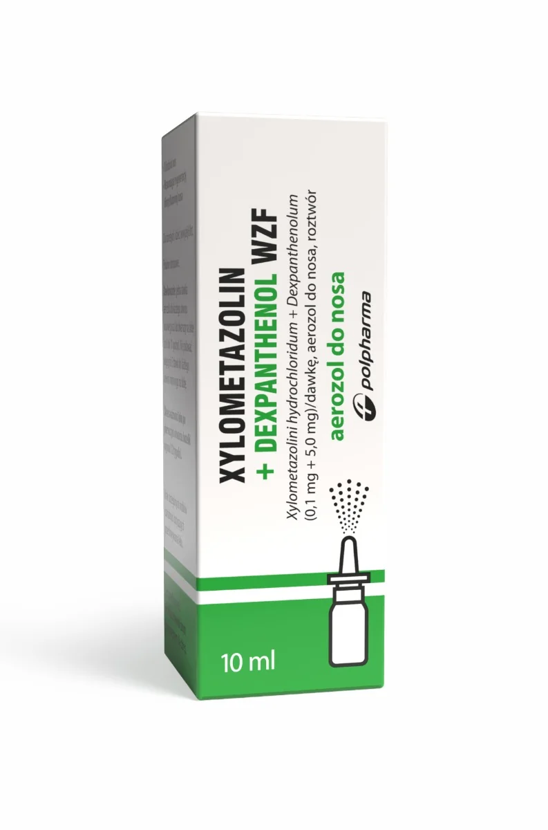 Xylometazolin + Dexpanthenol WZF 0,1 mg + 5,0 mg areozol do nosa, 10 ml