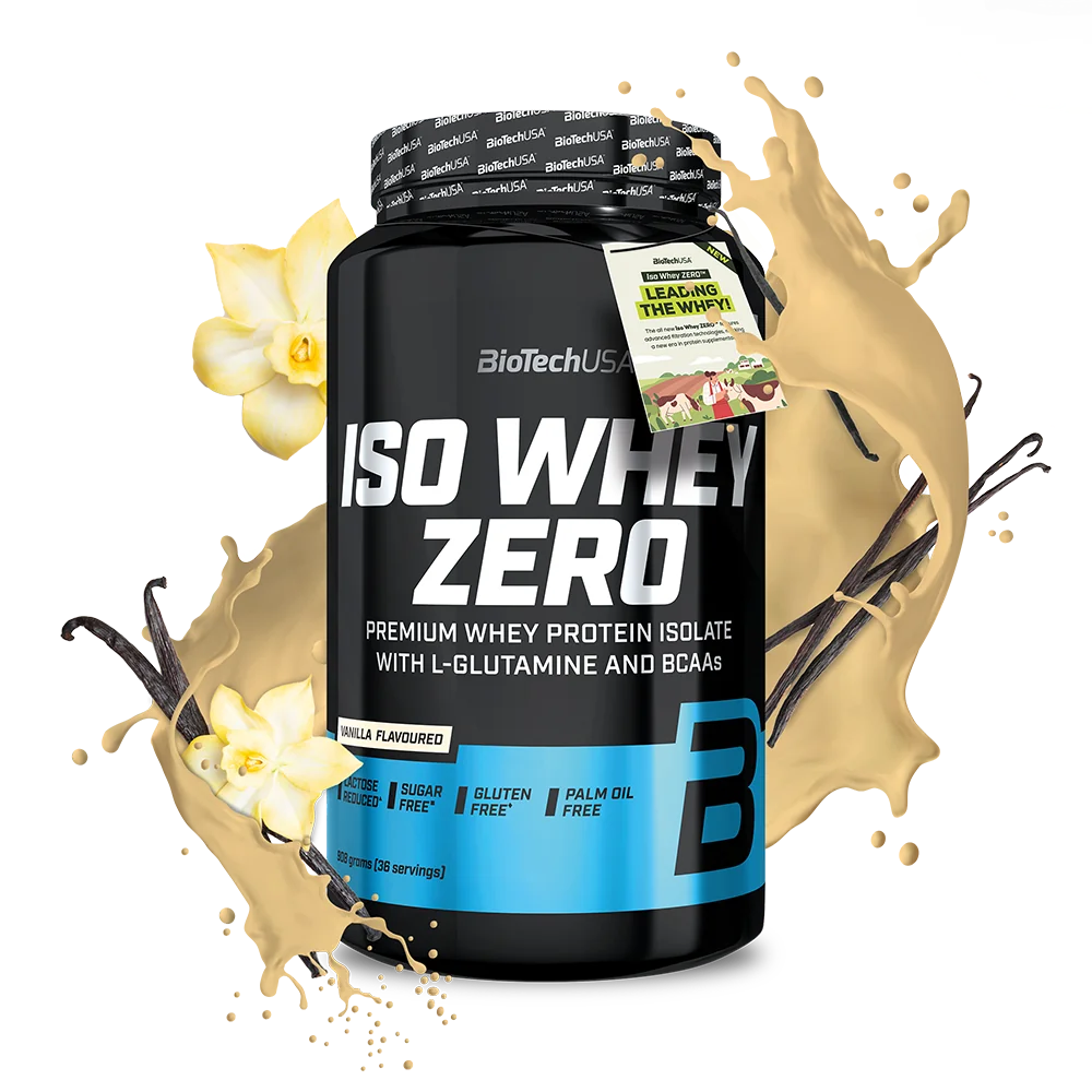 BioTechUSA Iso Whey Zero o smaku wanilii, proszek, 908 g