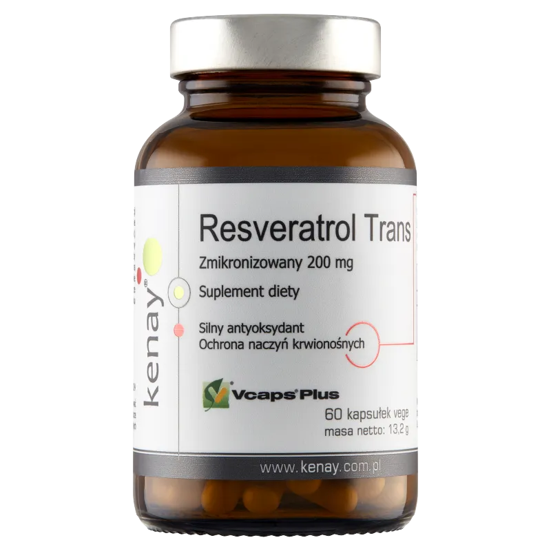 KenayAG, Resveratrol Trans 200mg, suplement diety, 60 kapsułek