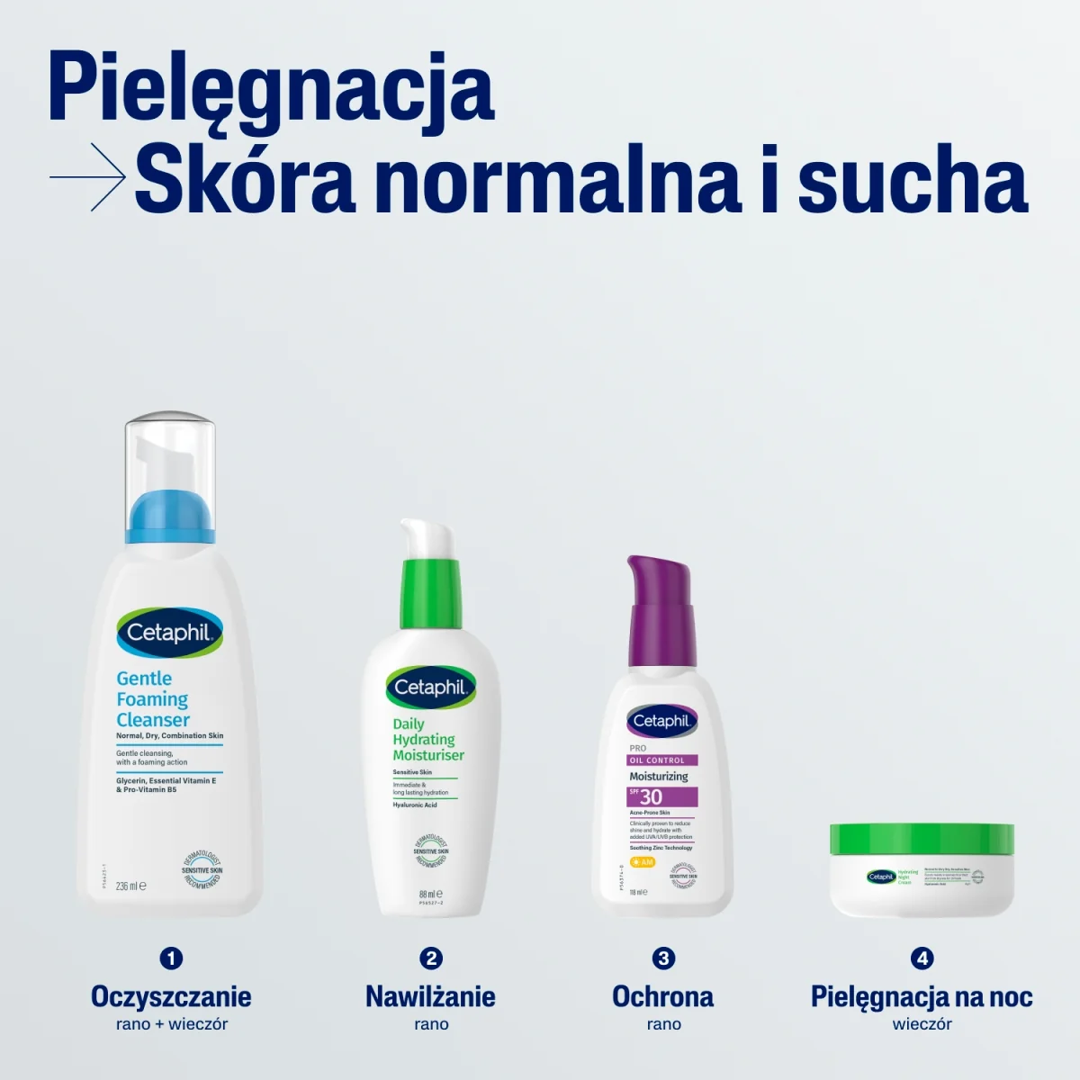 Cetaphil lekka pianka do mycia, z pompką, 236 ml