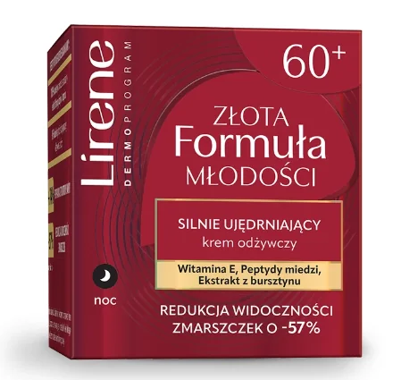 Lirene Złota Formuła Młodości silnie ujędrniający krem odżywczy, 50 ml