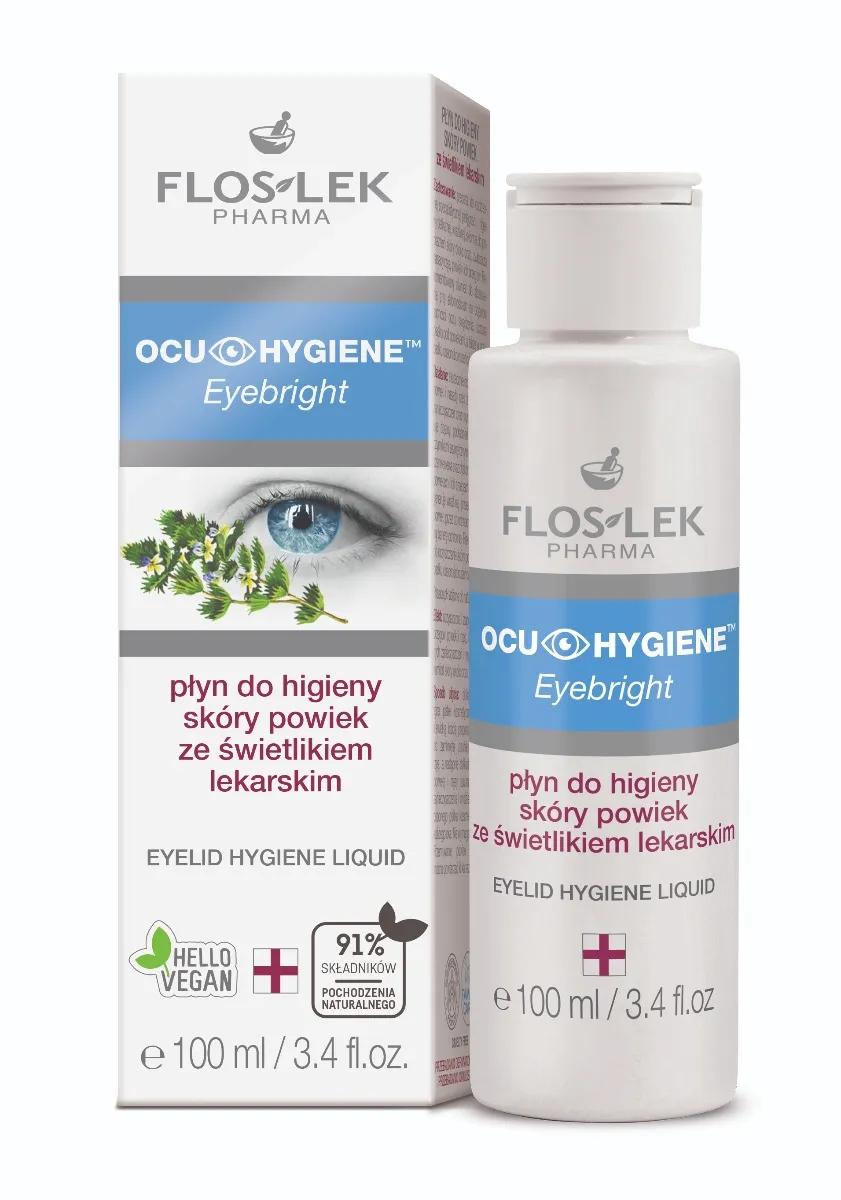 Ocu Hygiene Eyebright, płyn do higieny skóry powiek, 100 ml