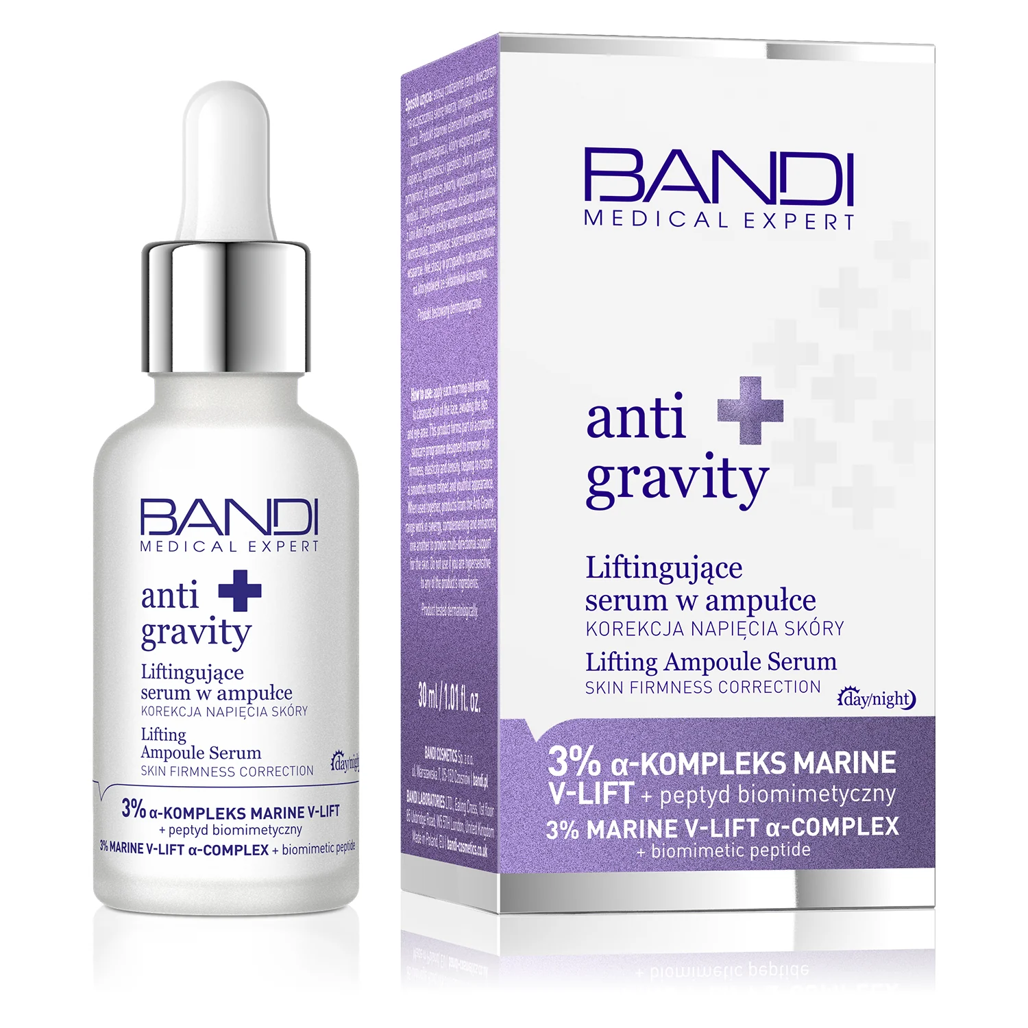BANDI Anti Gravity liftingujące serum w ampułce: korekcja napięcia skóry, 30 ml
