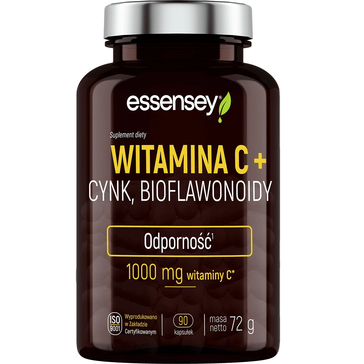 Essensey Witamina C + Cynk, Biaflowonoidy 90 kapsułek
