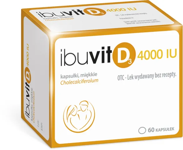 Ibuvit D3 4000 IU, 60 kapsułek miękkich 