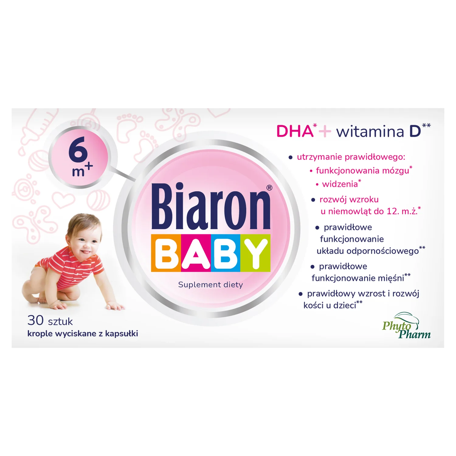 Biaron Baby 6 m+ 30 kapsułek twist-off