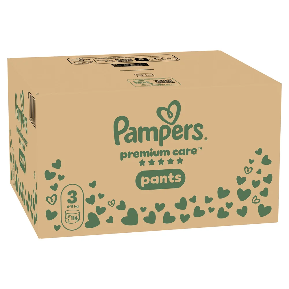 Pampers Premium Care Pants 3 pieluchomajtki, rozmiar 3, 6-11 kg, 114 sztuk