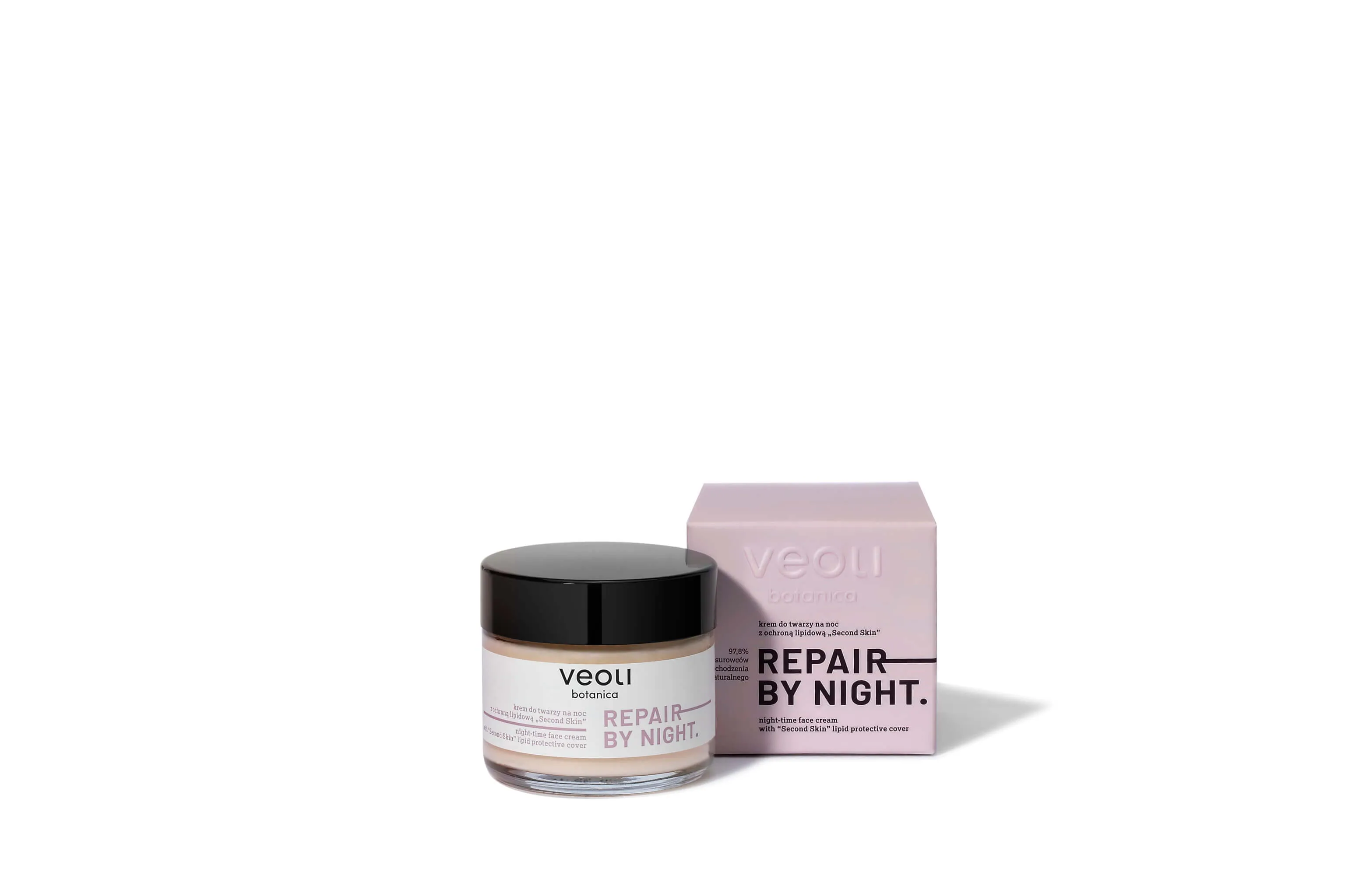 Veoli Botanica Repair By Night, krem do twarzy na noc z ochroną lipidową, 60 ml