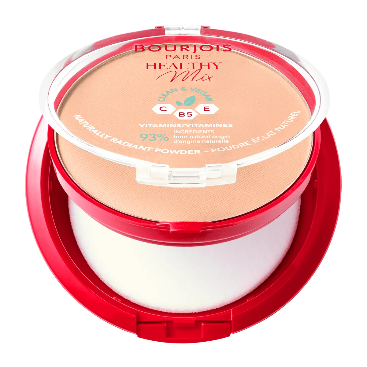 Bourjois Healthy Mix Wegański puder prasowany nr 02 Vanilla, 10 g