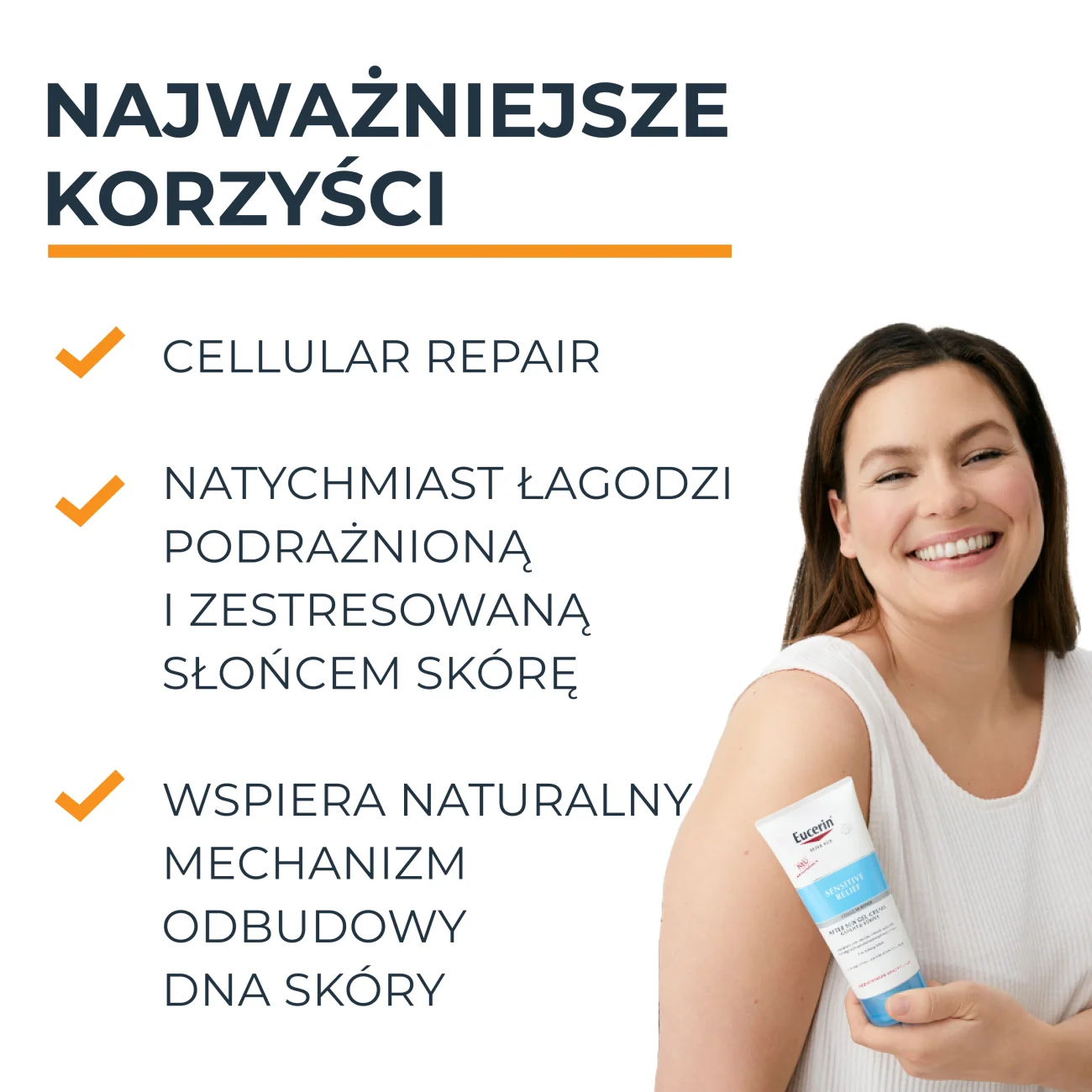 Eucerin After Sun łagodzący żel-krem po opalaniu, 200 ml