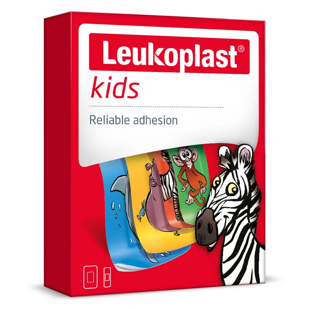 Leukoplast Kids, plaster z opatrunkiem, 12 sztuk 