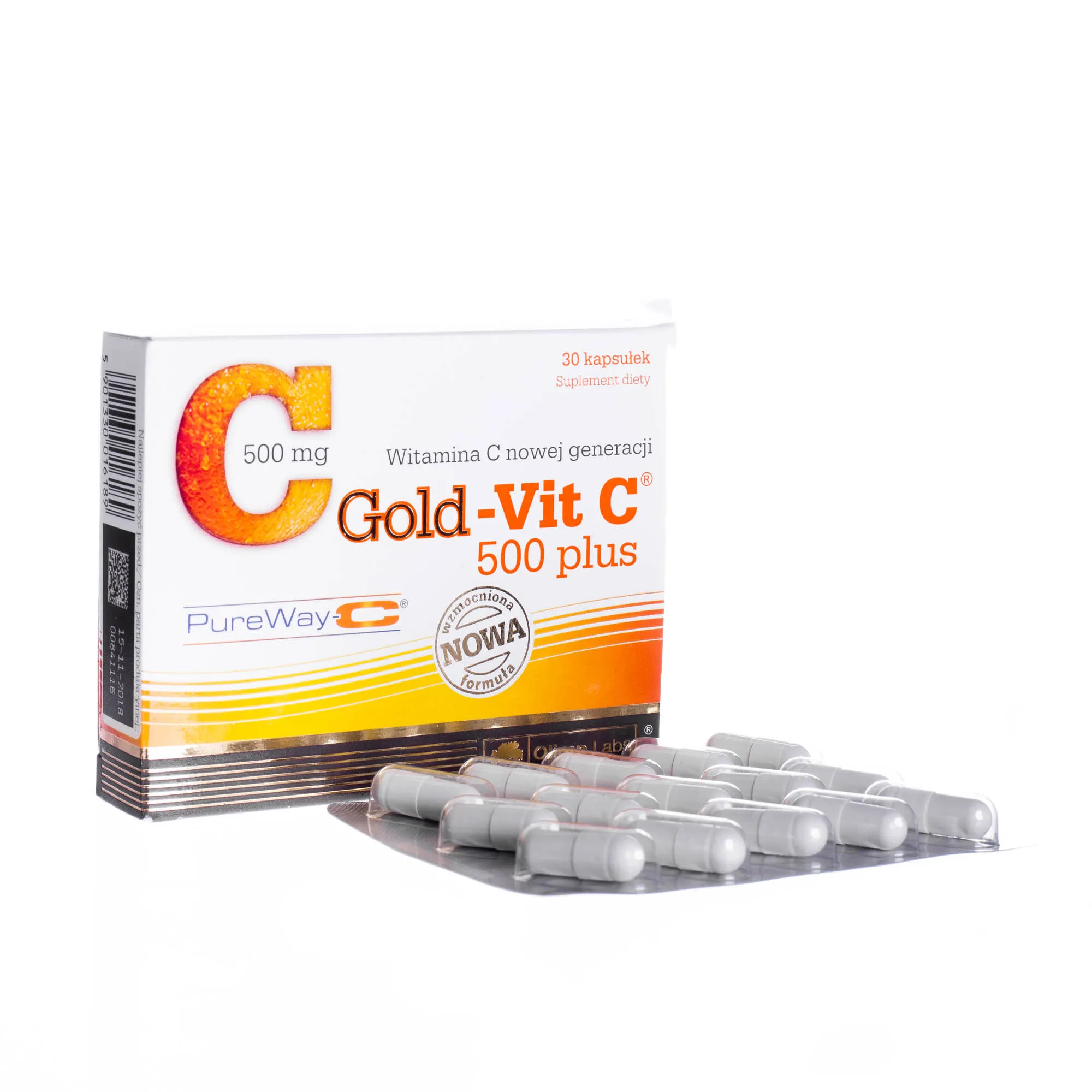 Olimp Gold-Vit C 500 Plus, suplement diety, 30 kapsułek 