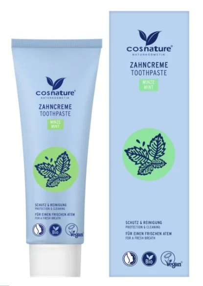 Cosnature® ToothPaste naturalna miętowa pasta do zębów, 75 ml