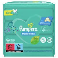 Pampers Fresh Clean, chusteczki nawilżane, 4x52 sztuki