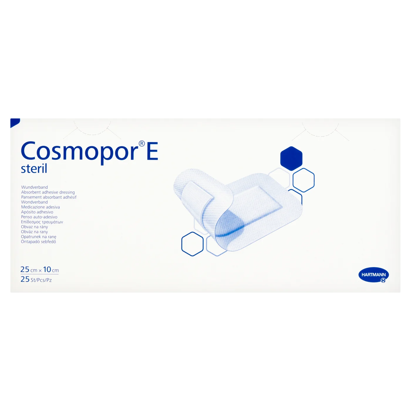 Cosmopor E opatrunek jałowy, samoprzylepny, 25 cm x 10 cm, 25 sztuk