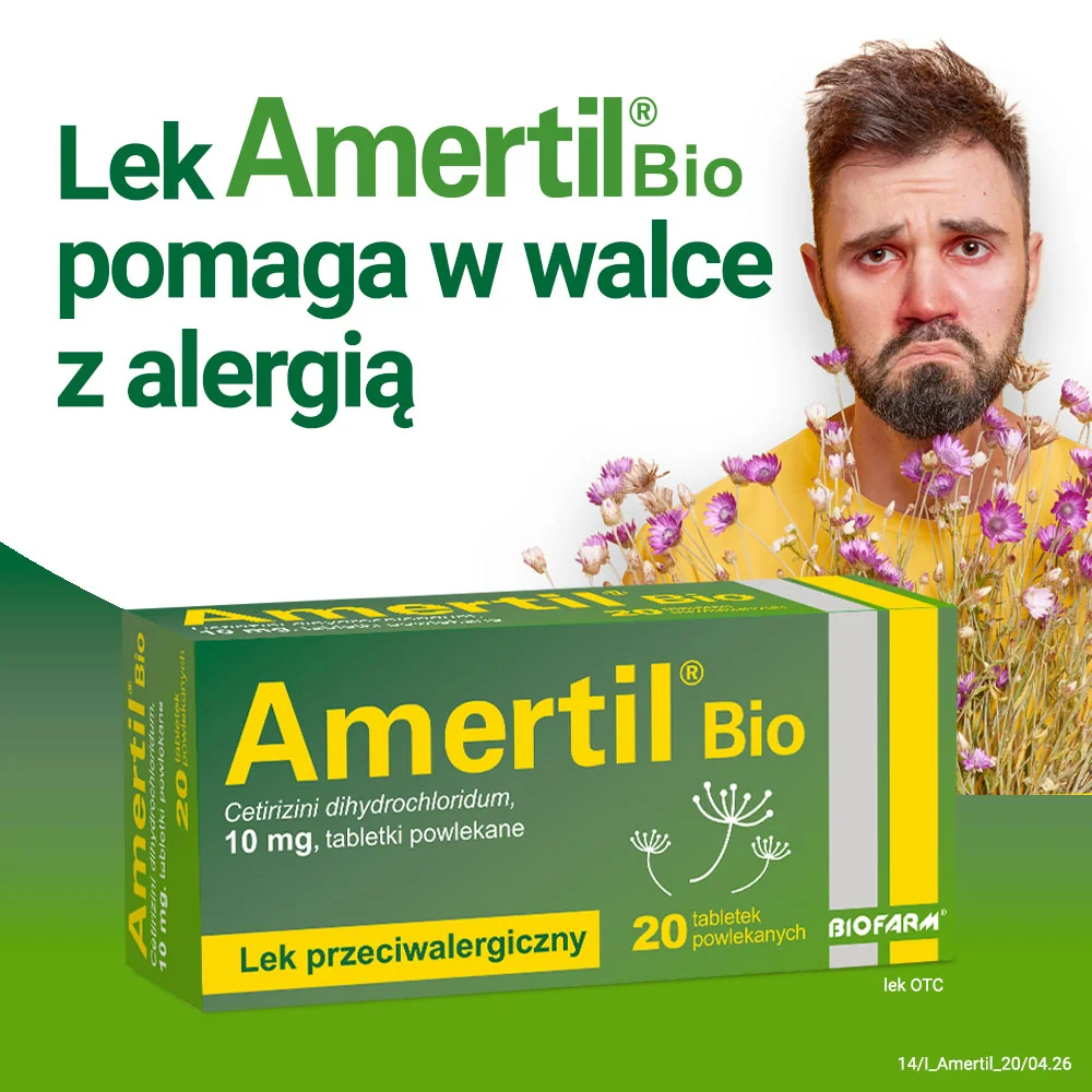 Amertil Bio 10 mg 20 tabletek powlekanych