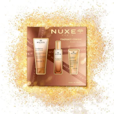 Nuxe zestaw Scent of Prodigieux® Prodigieux® perfumy, 30 ml + Prodigieux® olejek pod prysznic, 100 ml + Prodigieux® perfumowane mleczko do ciała Nuxe zestaw Scent of Prodigieux® Prodigieux® perfumy, 30 ml + Prodigieux® olejek pod prysznic, 100 ml + Prodigieux® perfumowane mleczko do ciała