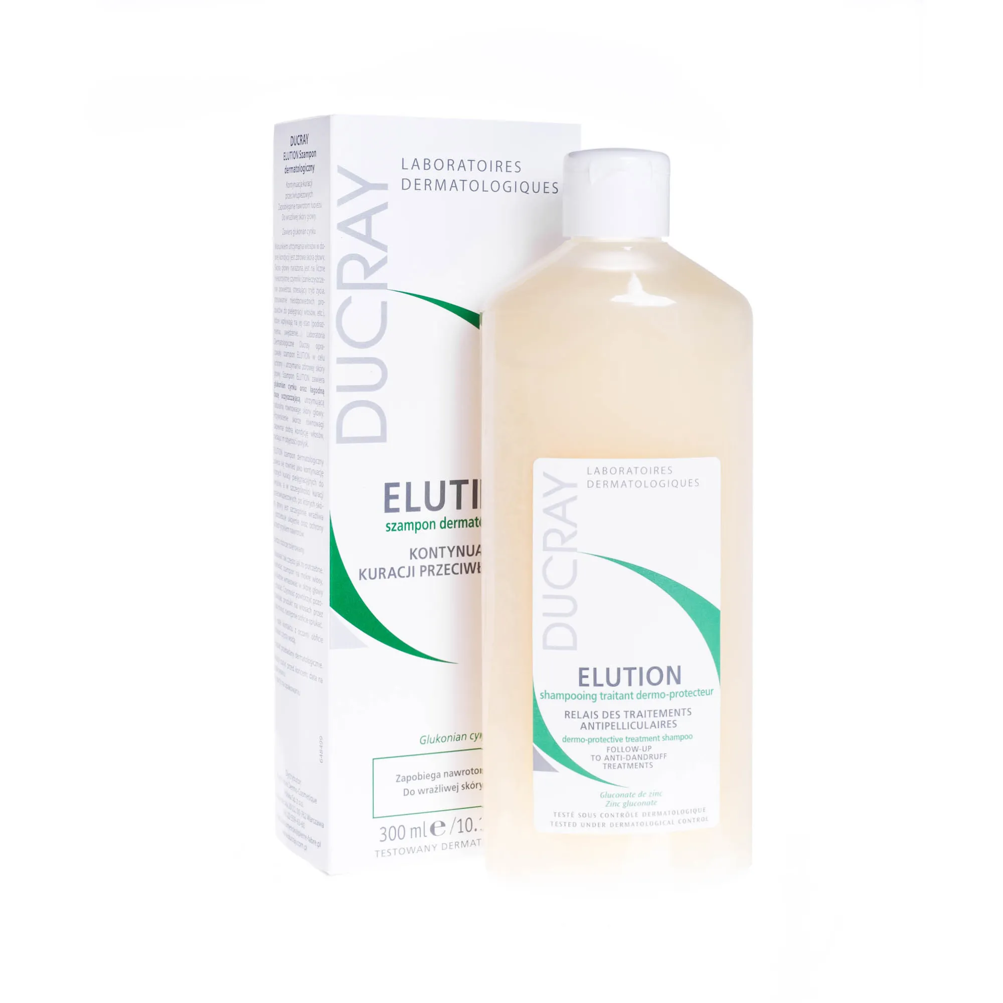 Ducray Elution szampon dermatologiczny, kontynuacja kuracji przeciwłupieżowej, 300 ml