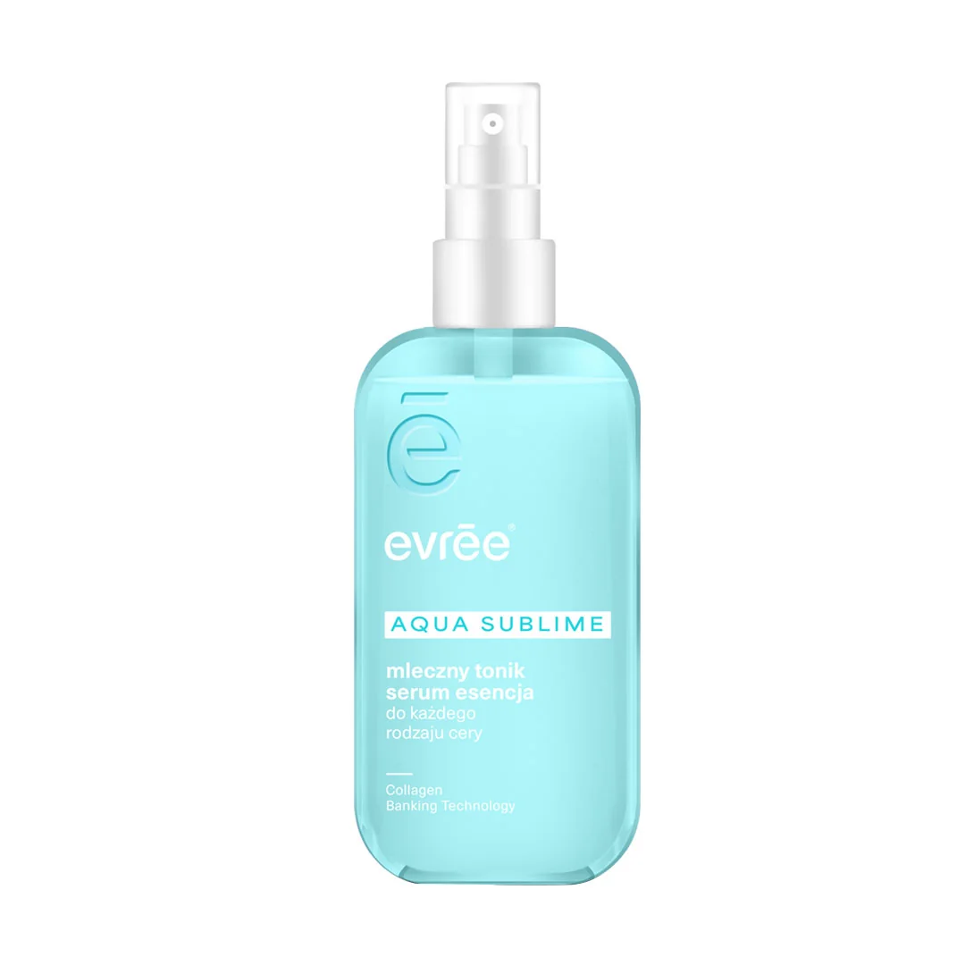 Evrēe Aqua Sublime mleczny tonik serum esencja do każego rodzaju cery, 200 ml