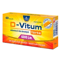D-Vitum forte 4000 j.m., suplement diety, 60 kapsułek