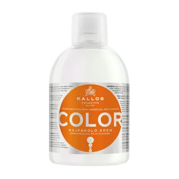 Kallos, szampon do włosów farbowanych, Color z lnem, 1000 ml 
