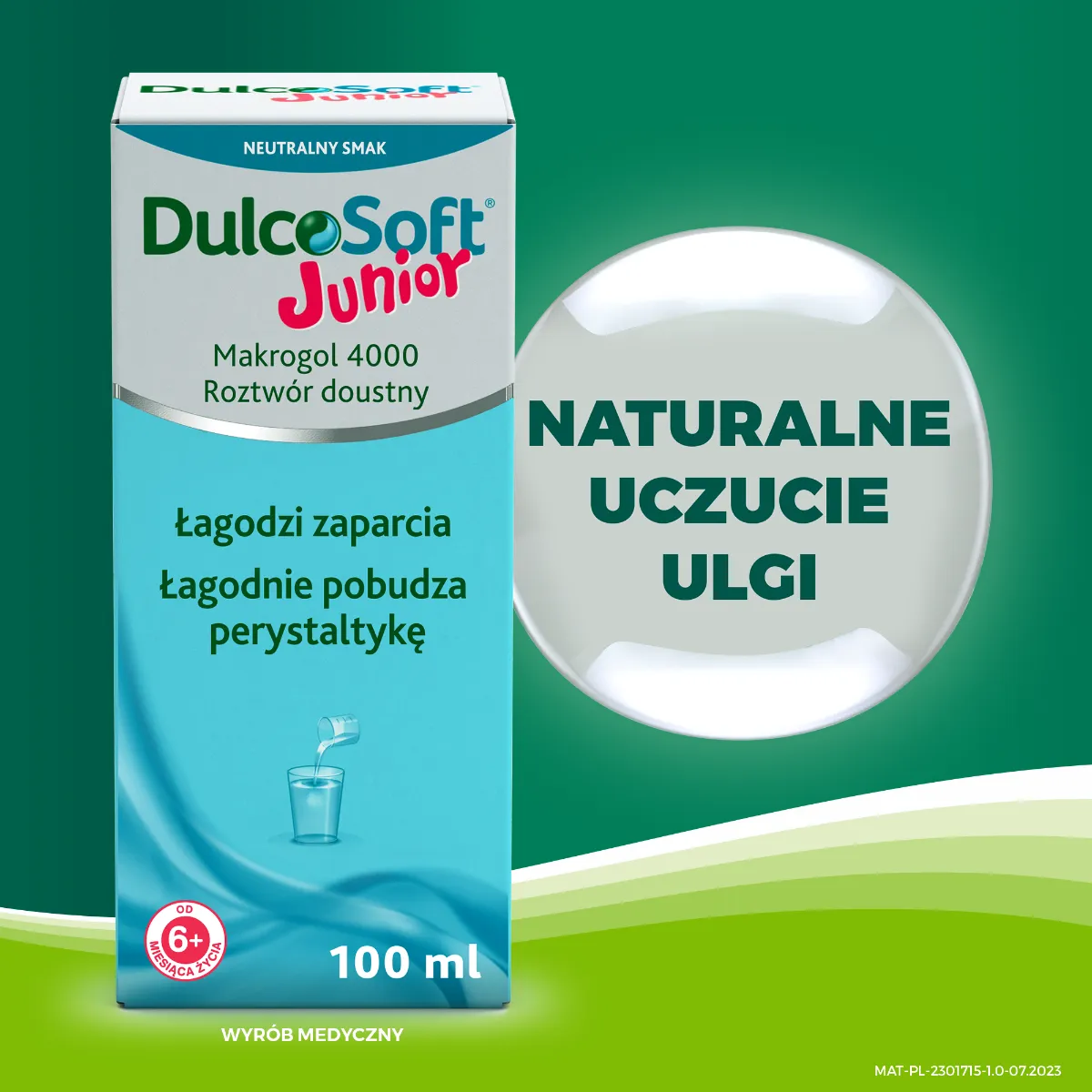 Dulcosoft Junior, smak neutralny, 100 ml 