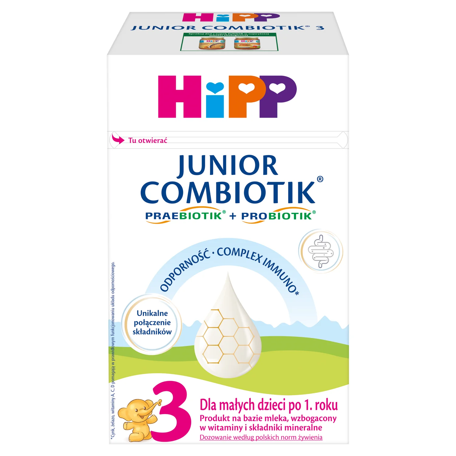 HiPP 3 JUNIOR COMBIOTIK dla dzieci po 1. roku, 550 g