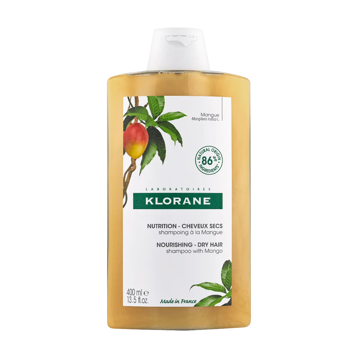 Klorane Szampon odżywczy do włosów suchych z Mango, 400ml