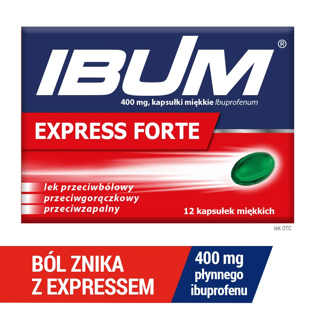 Ibum Express Forte, 400 mg, 12 kapsułek miękkich