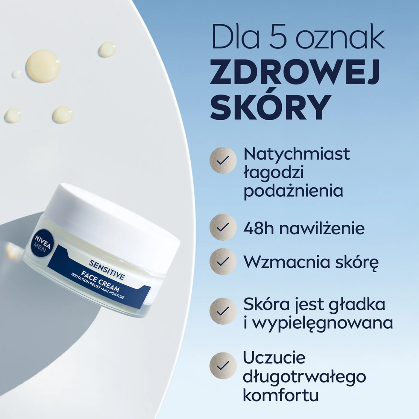 Nivea Men Sensitive krem do twarzy, 50 ml