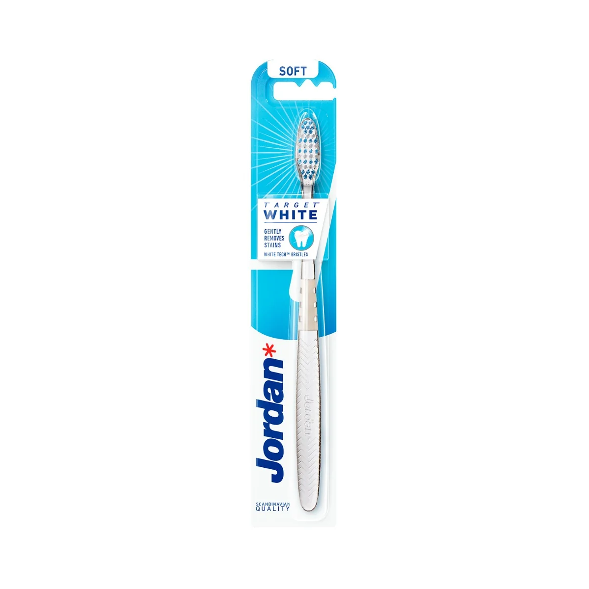 Jordan Target White Soft szczoteczka do zębów miękka, 1 szt.