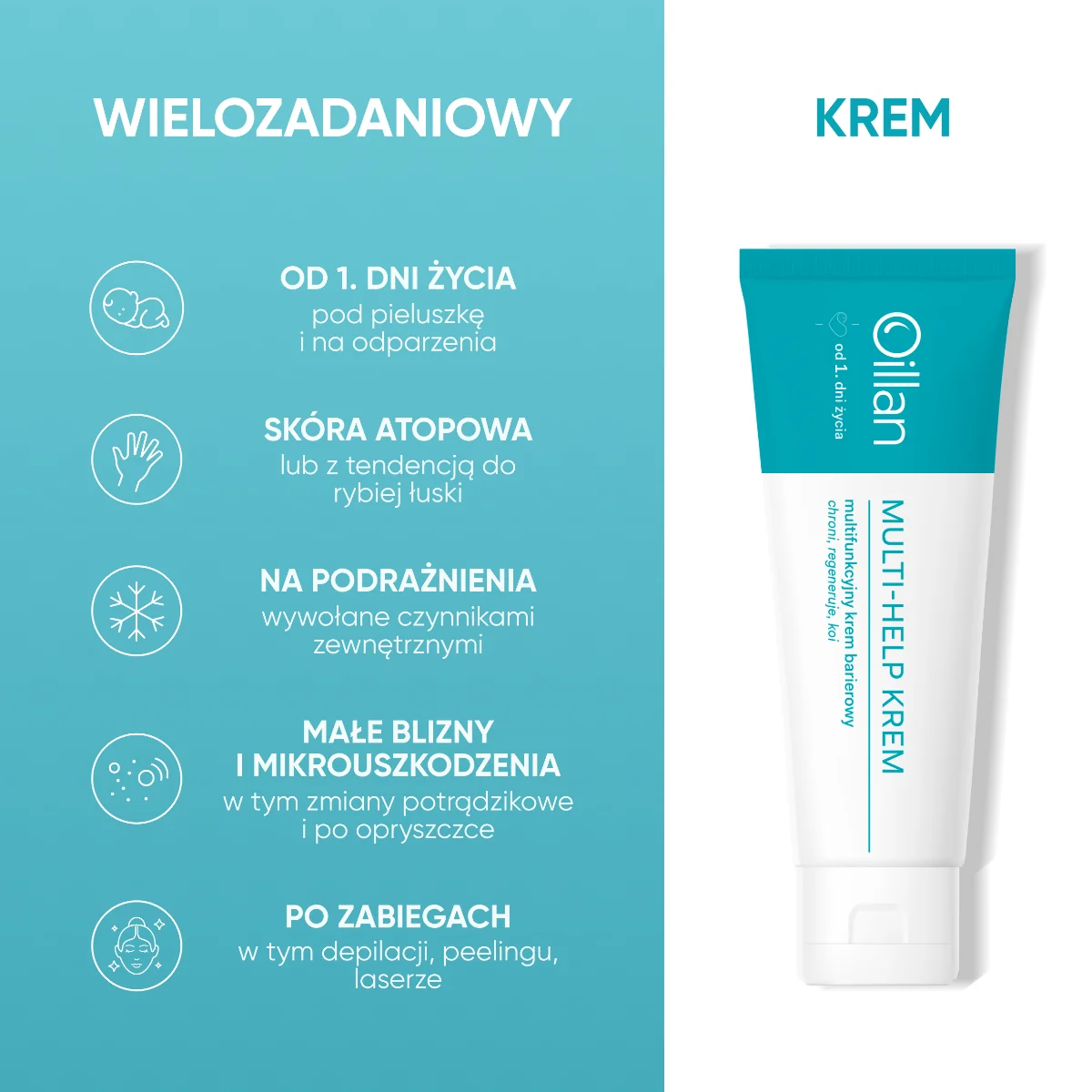 Oillan Multi-Help multifunkcyjny krem barierowy, 50 ml