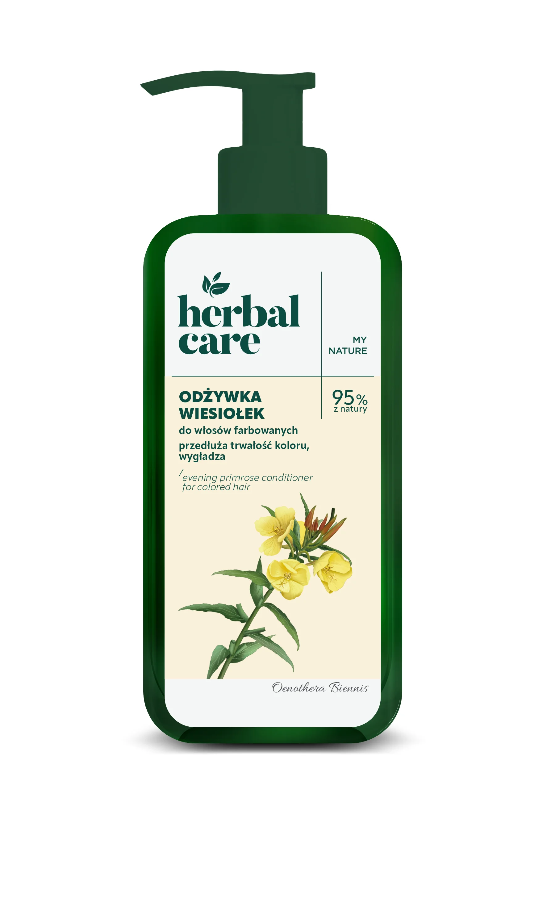 Herbal Care Wiesiołek odżywka do włosów farbowanych, 200 ml