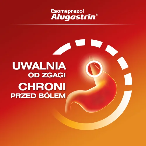 Esomeprazol Alugastrin 20 mg 14 kapsułek dojelitowych twardych