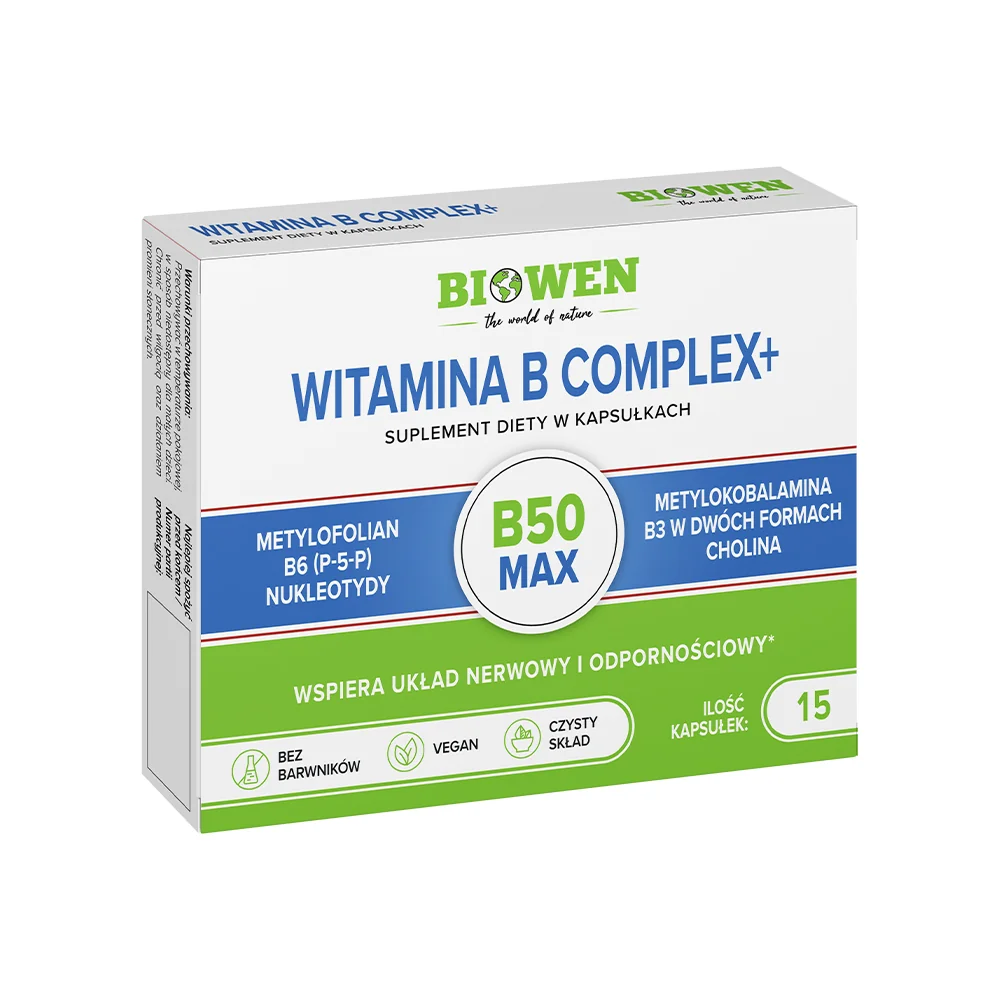 BIOWEN Witamina B Complex+ 15 kapsułek