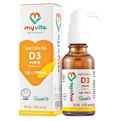 MyVita Witamina D3 2000 Forte krople, 30 ml
