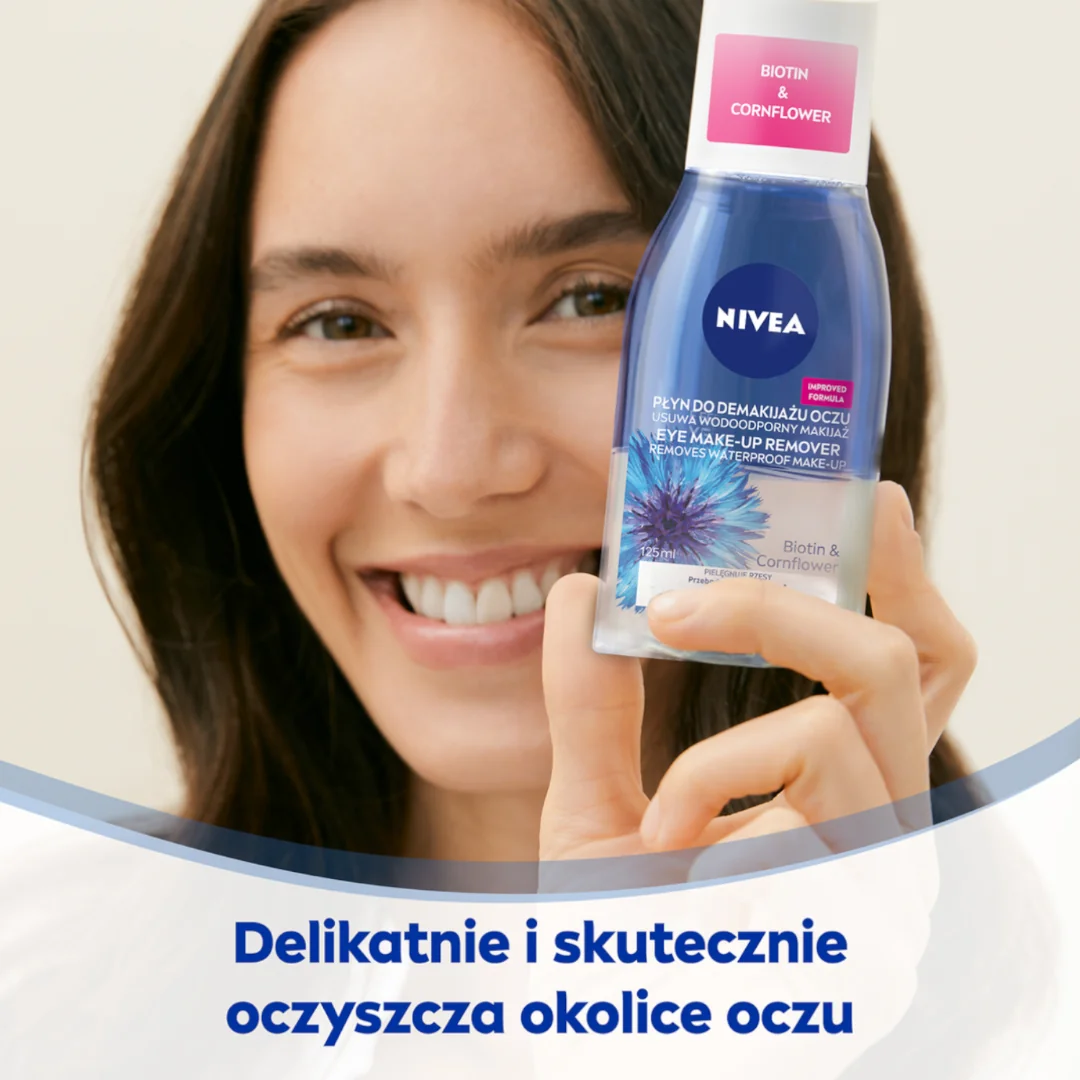 Nivea dwufazowy płyn do demakijażu oczu, 125 ml